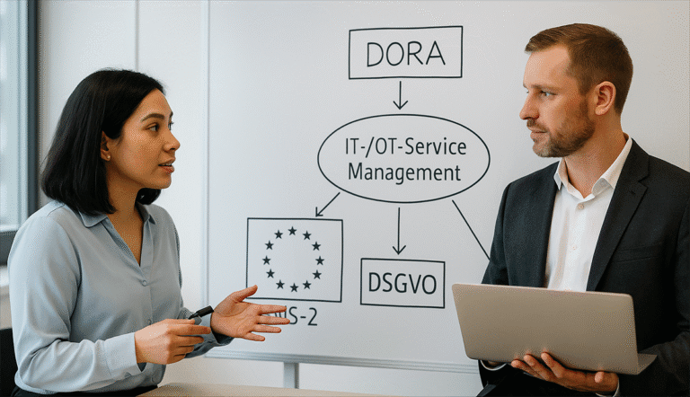 Mit IT-/OT-Service Management durch DORA, NIS-2, DSGVO & Co.