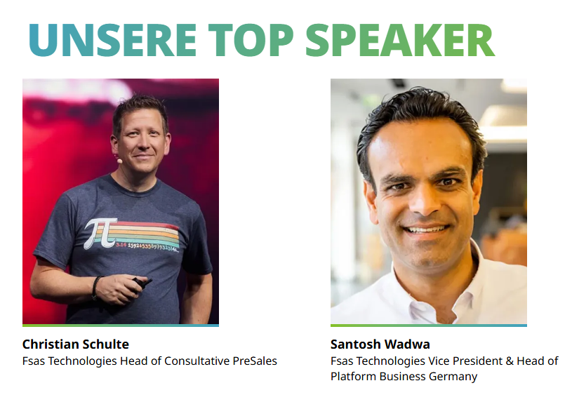 Fsas Technologies Summit 2026: Unsere Top-Speaker