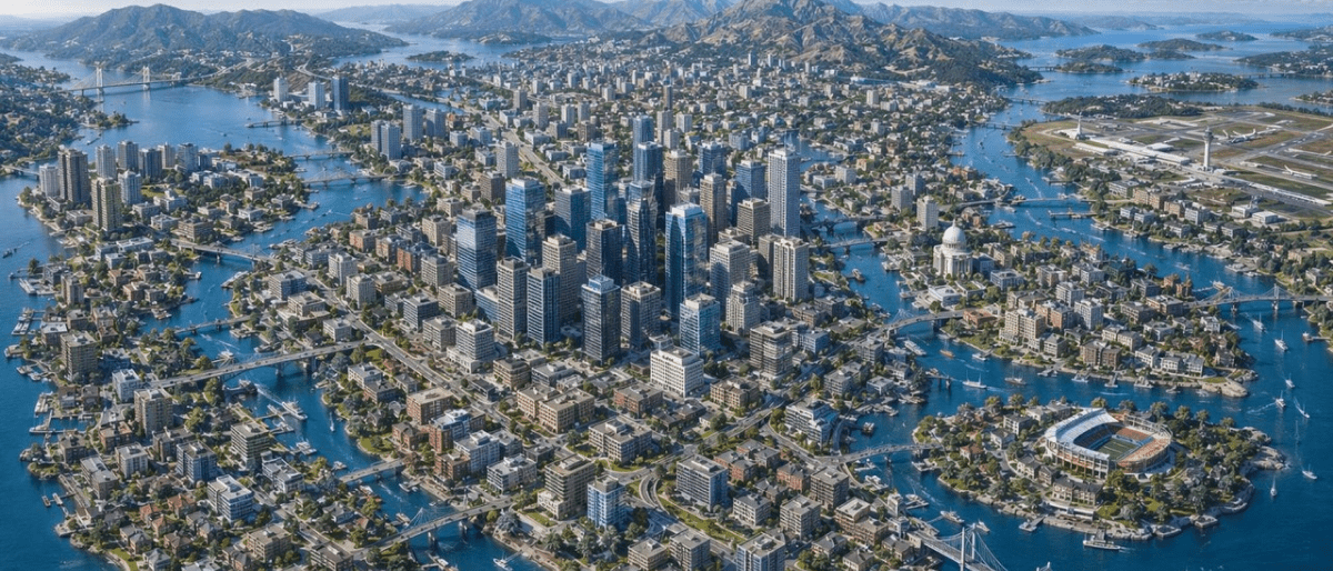 Stadt von oben