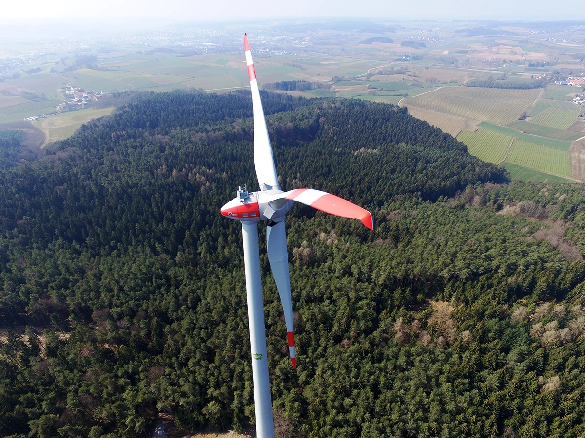 Das Windrad der BEG Pfaffenhofen.